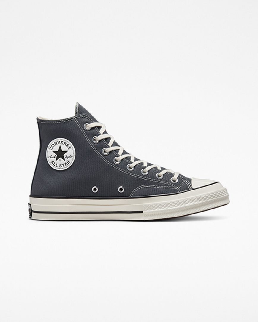 Dámské Boty Vysoké Converse Chuck 70 Vintage Platene Šedé Černé | CZ QWEA29